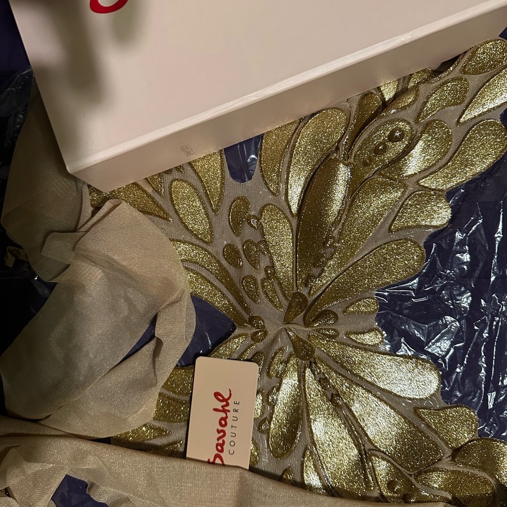 Posh Couture Gold Floral Accent Decor